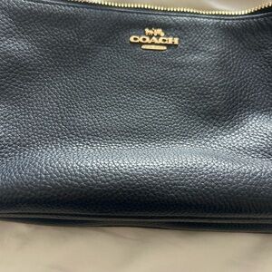 Coach Midnight Blue Leather Pouch